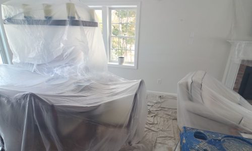 Dining Room Ceiling Repair & Painting
