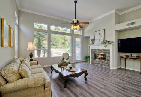 Interior family room painting by CertaPro house painters in Carlsbad, CA