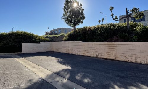 Faded Retaining Wall