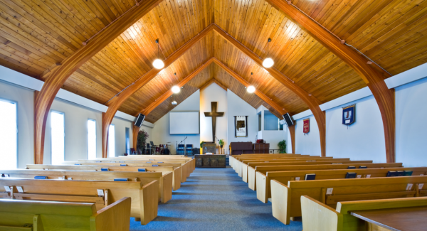 church interior painting