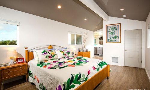 A bedroom paint job with a twist