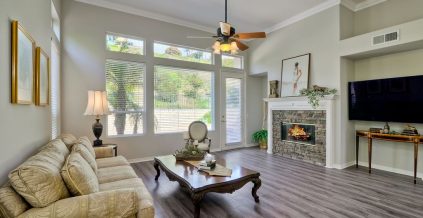 Interior family room painting by CertaPro house painters in Carlsbad, ...