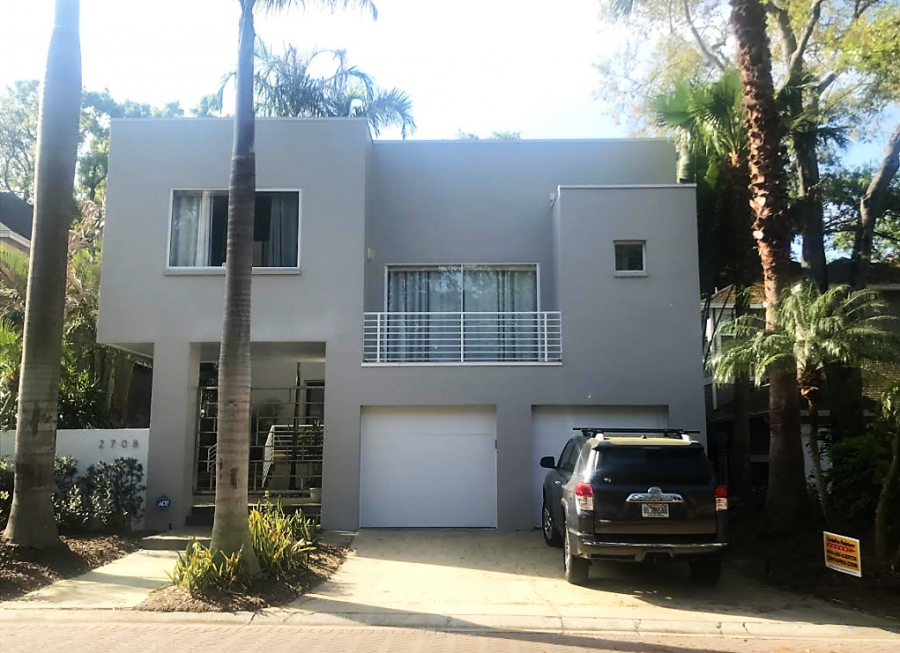 Tampa contemporary stucco home exterior repaint