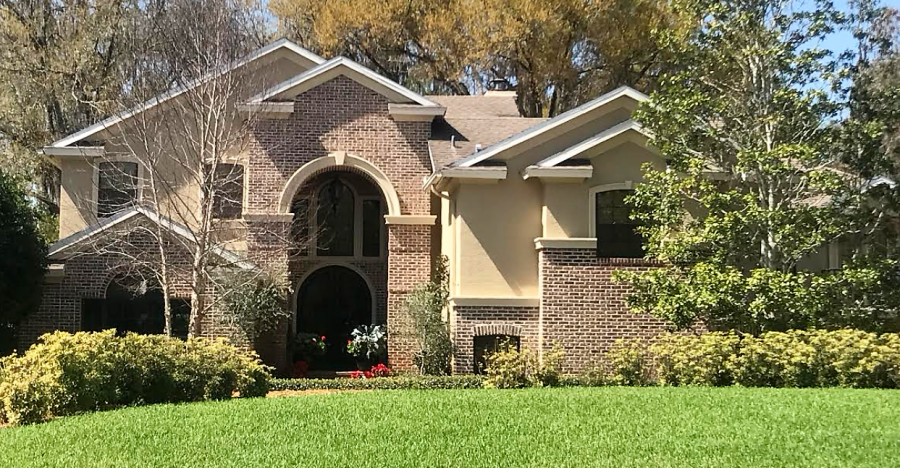 Lutz brick stucco home exterior repaint