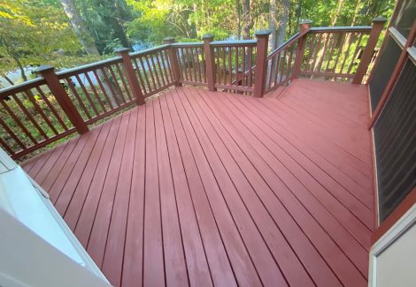 Deck Staining Project Recap