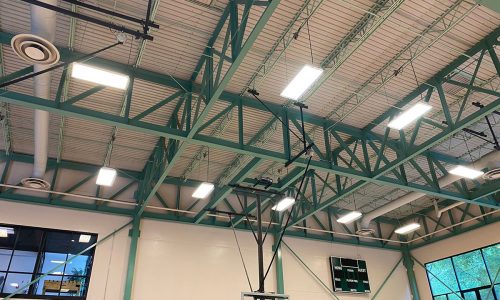 Basketball Court Ceiling Painting (Alt View)