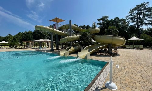 Water Slide and Outdoor Pool