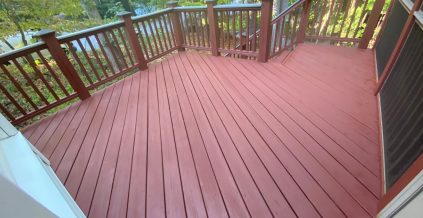 Deck Staining Project Recap