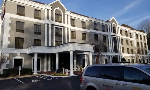 The Courtyard Marriott Entrance