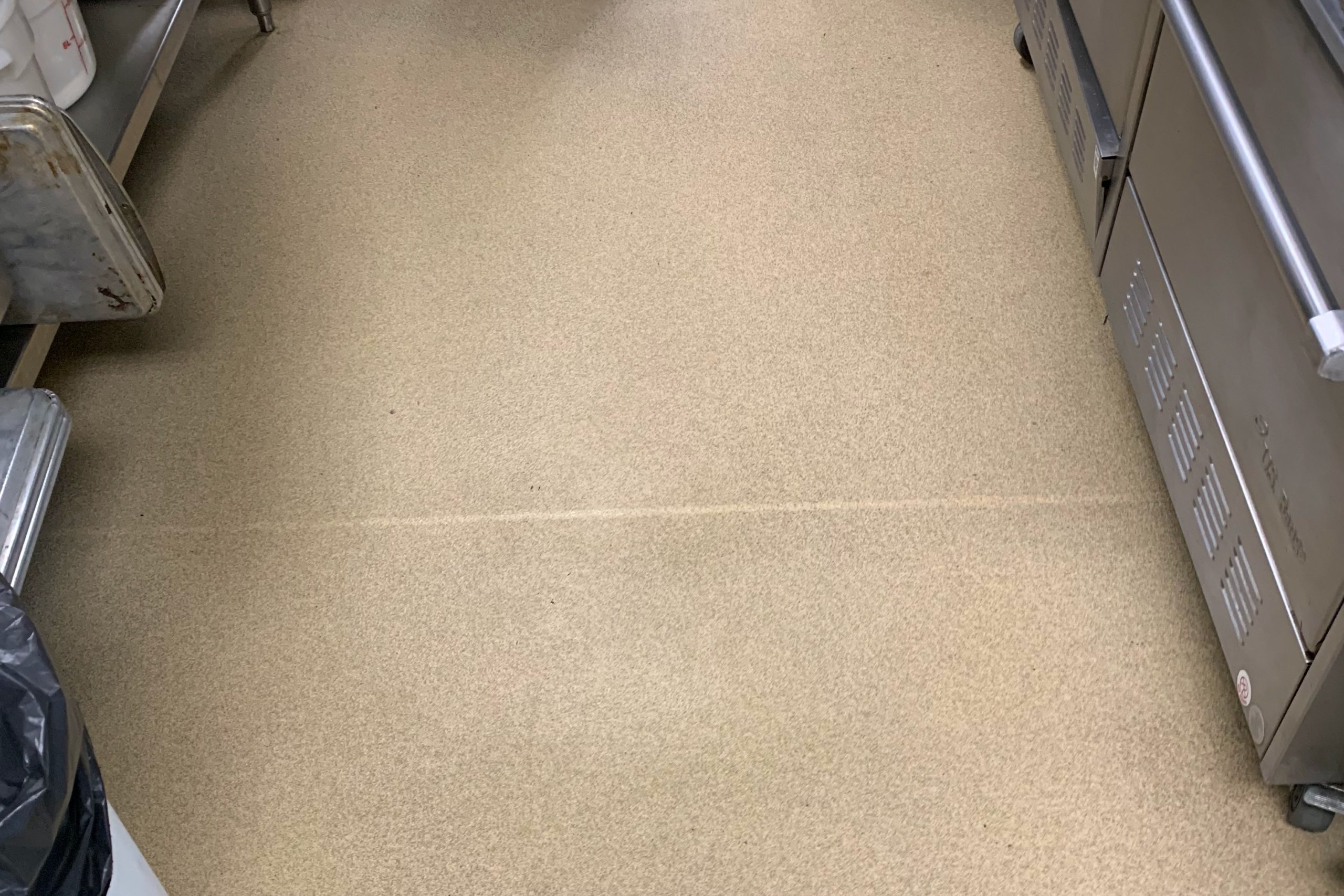 concrete floor before finishing