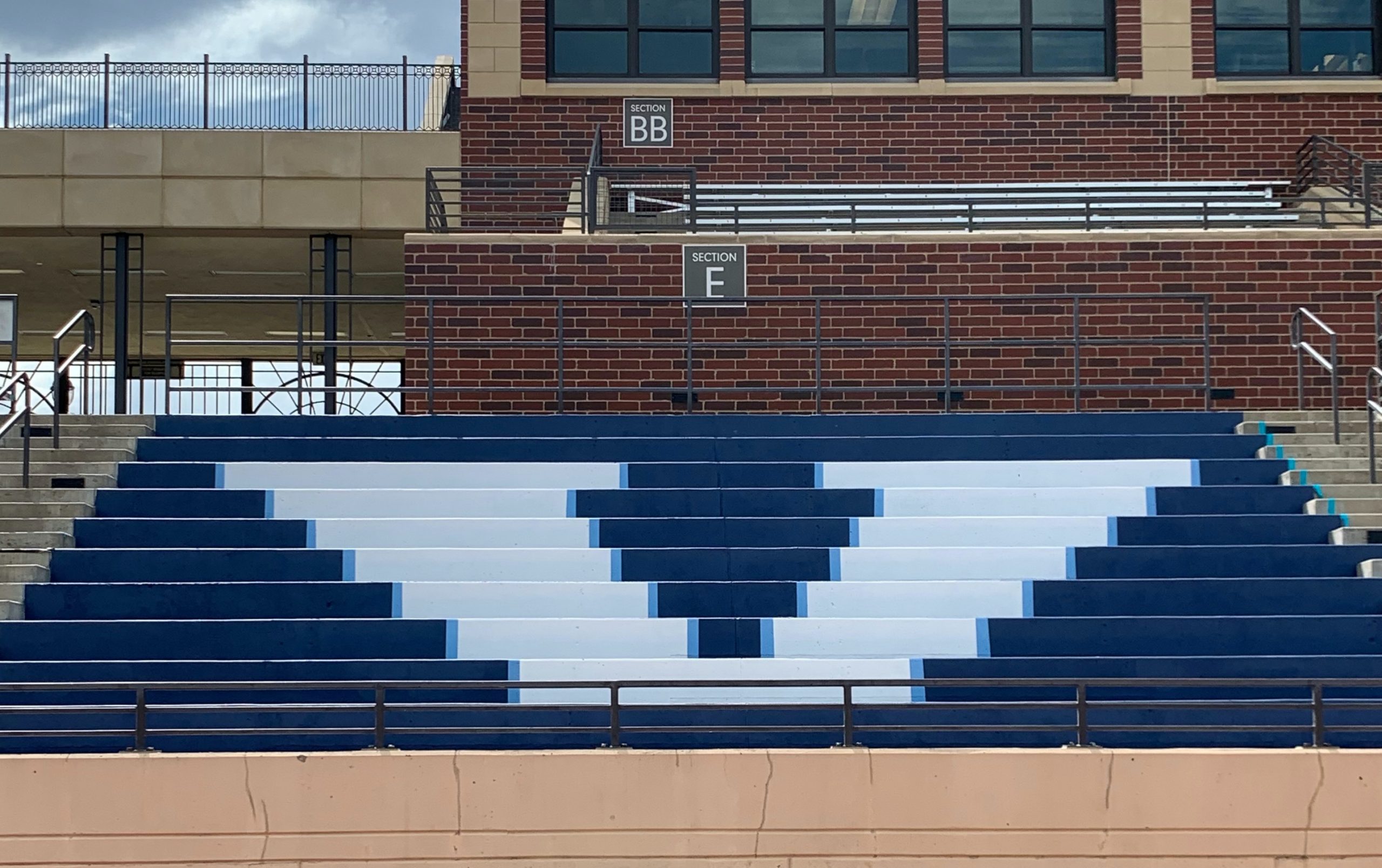 finished bleacher painting