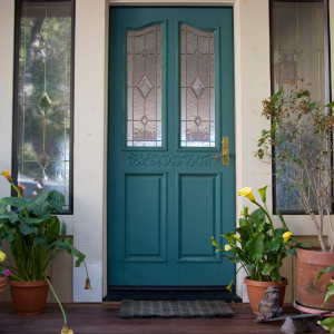 blue front door paint color