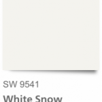 sherwin williams white snow paint sample card