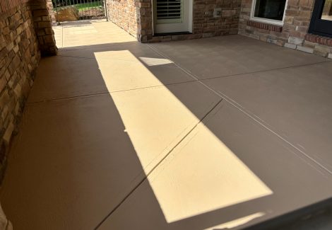 coated concrete patio floor