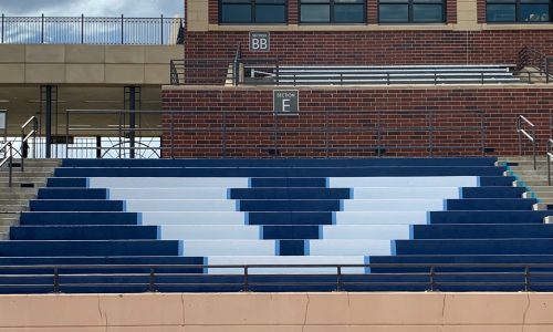 Painted School Bleachers