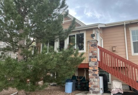 before painting job - side of house