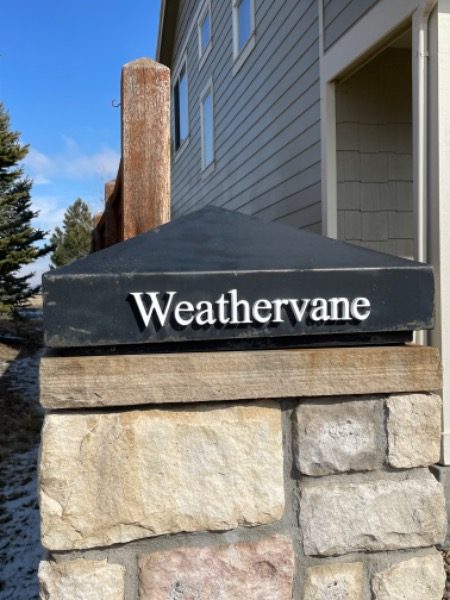 hoa community pillar sign before cleaning and paint retouch Preview Image 10