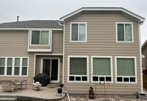 rear view of house before painting project