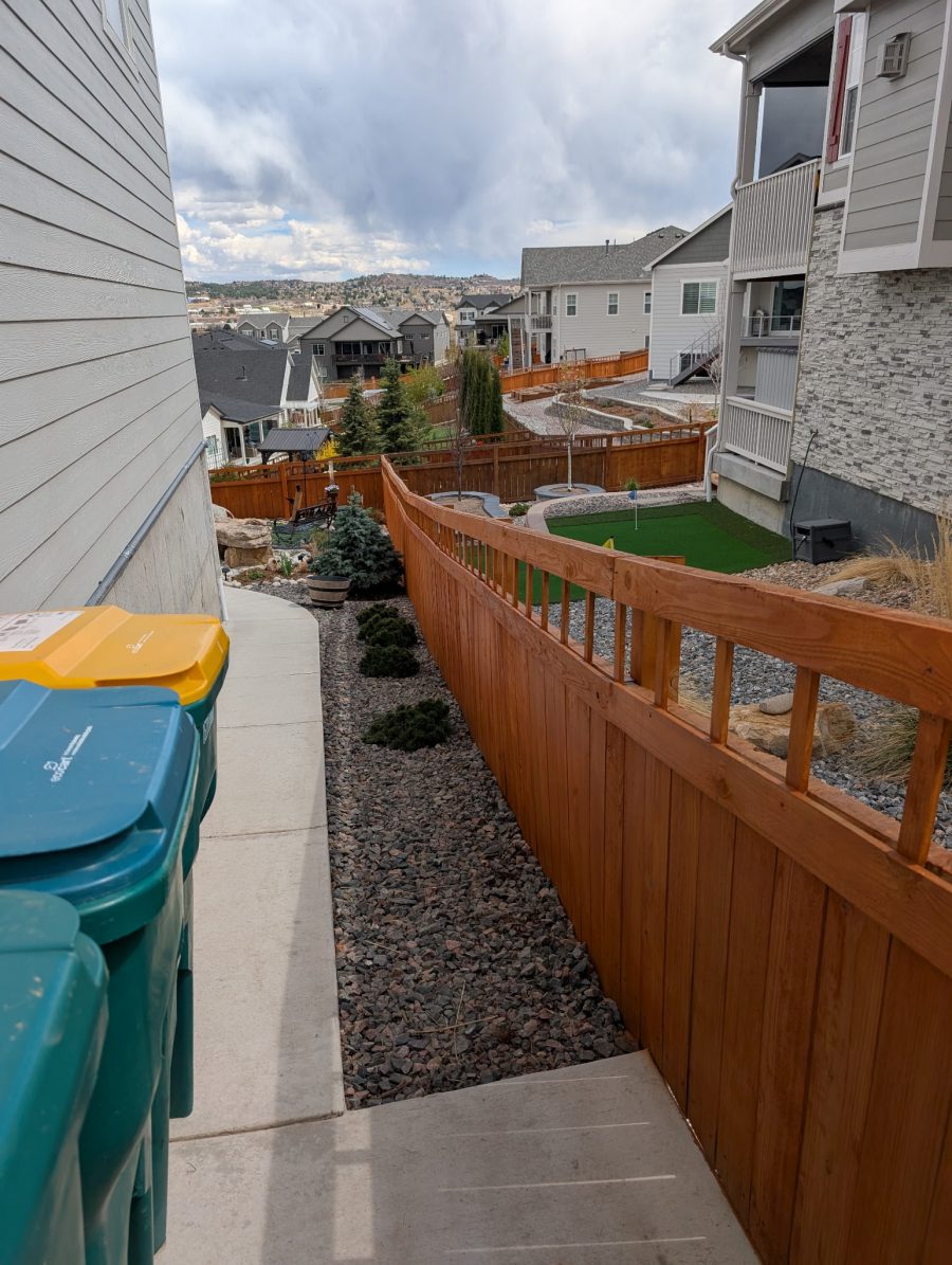stained wooden fence dividing multiple houses Preview Image 7
