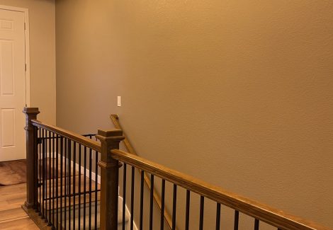 staircase with guardrail