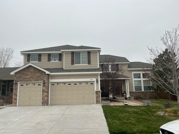 garage view of house and driveway before painting project Preview Image 5