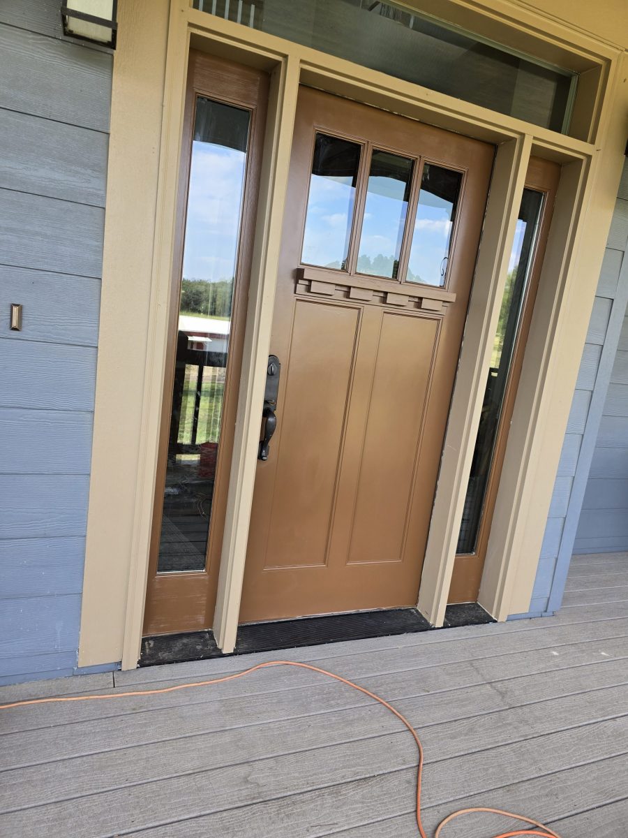 brown painted front door Preview Image 1