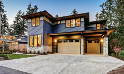 Luxury Two Story Home Stock Art