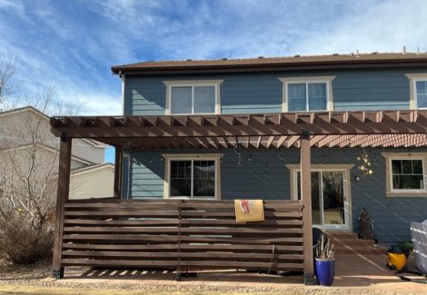 Pergola and Gate Stain Project