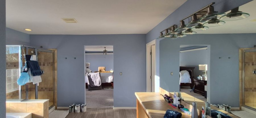 blue painteed master bathroom Preview Image 3