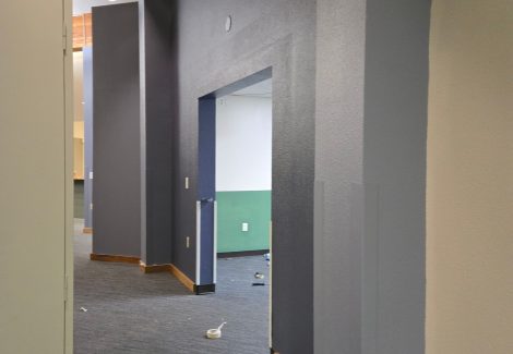 painted interior wall