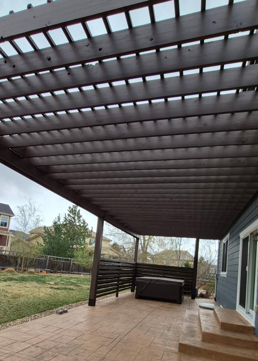 top of stained pergola Preview Image 2