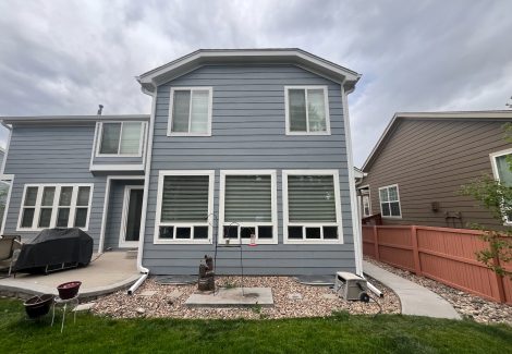 rear view of house after painting project