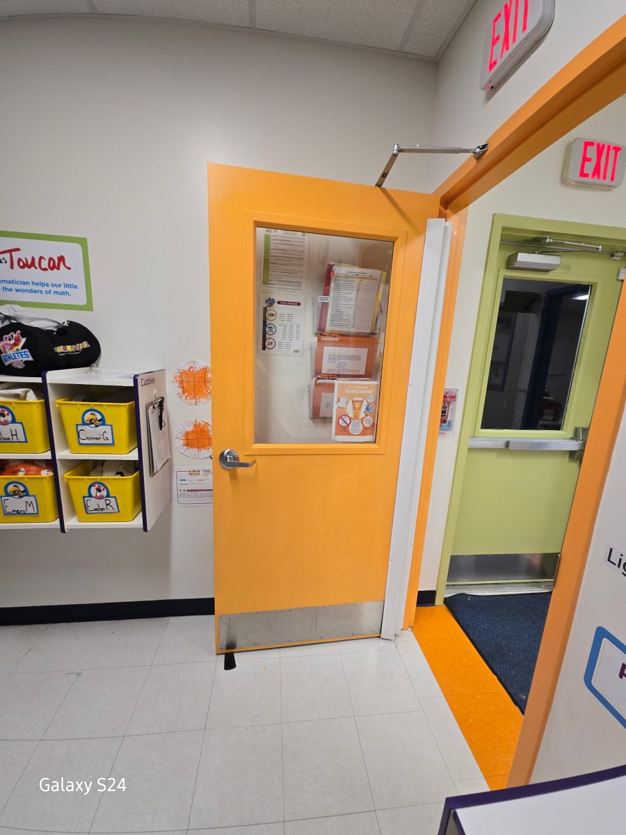 bright orange door to classroom Preview Image 2