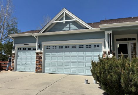 repainted front of house