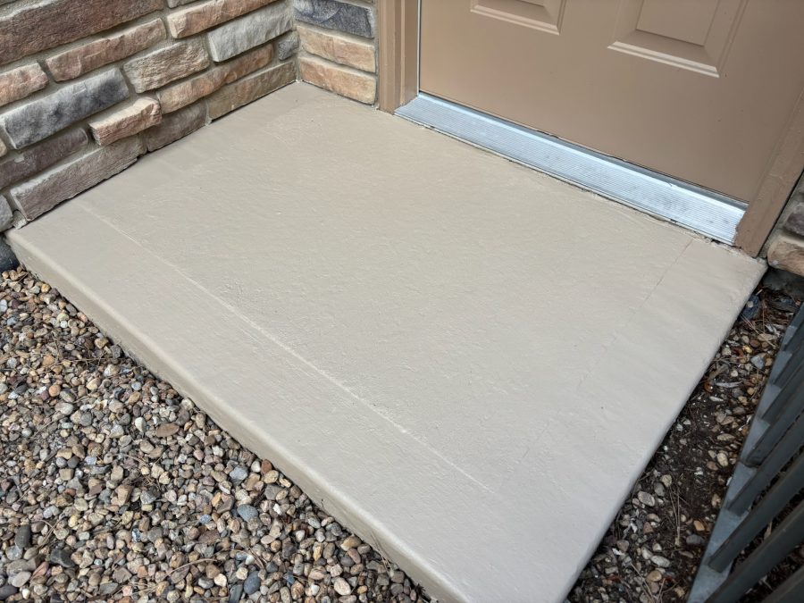 coated concrete pad outside home front door Preview Image 4
