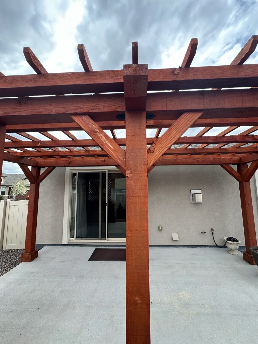 Stained Pergola Close Up | CertaPro Project Preview Image 1