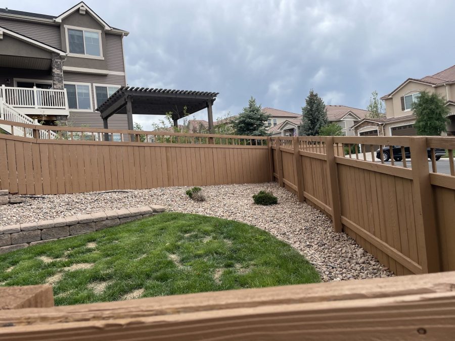 painted fence surrounding house Preview Image 1