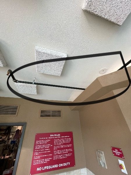 pool area with black ceiling pips highlighted Preview Image 5