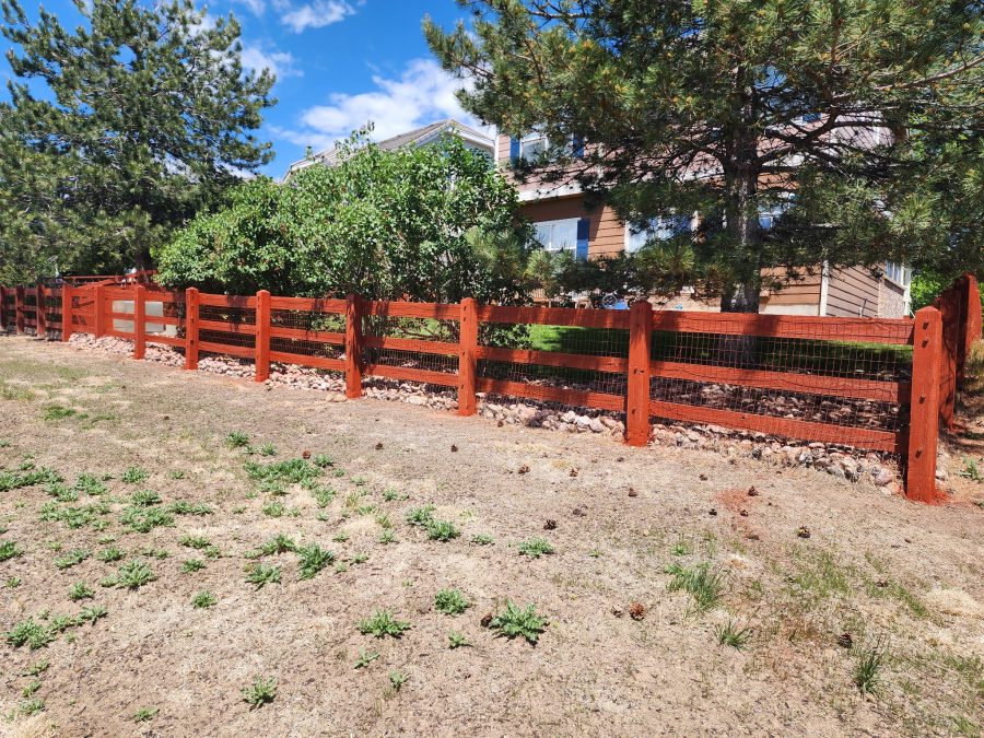 repainted split rail fence Preview Image 2