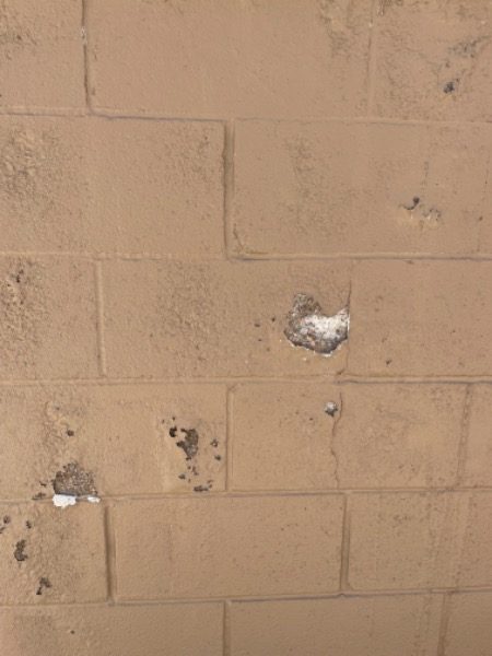damaged masonry on mall exterior Preview Image 6