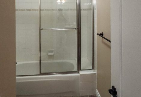 painted home bathroom interior