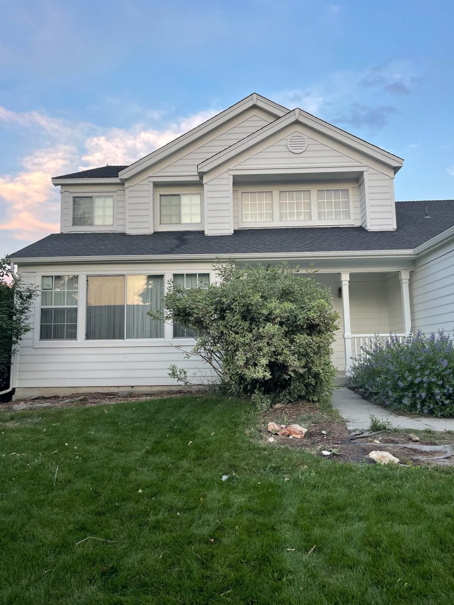 front of house with repainted exterior