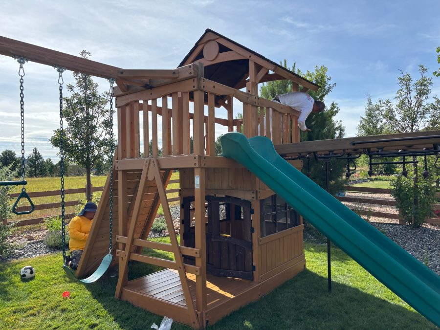 stained wooden playscape Preview Image 3