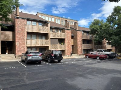 repainted condo exterior