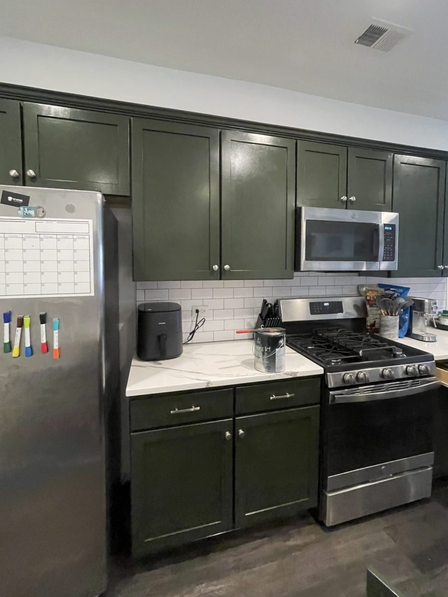 green painted kitchen cabinets Preview Image 3