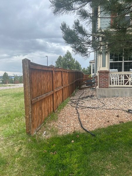 worn stained wooden fence Preview Image 5