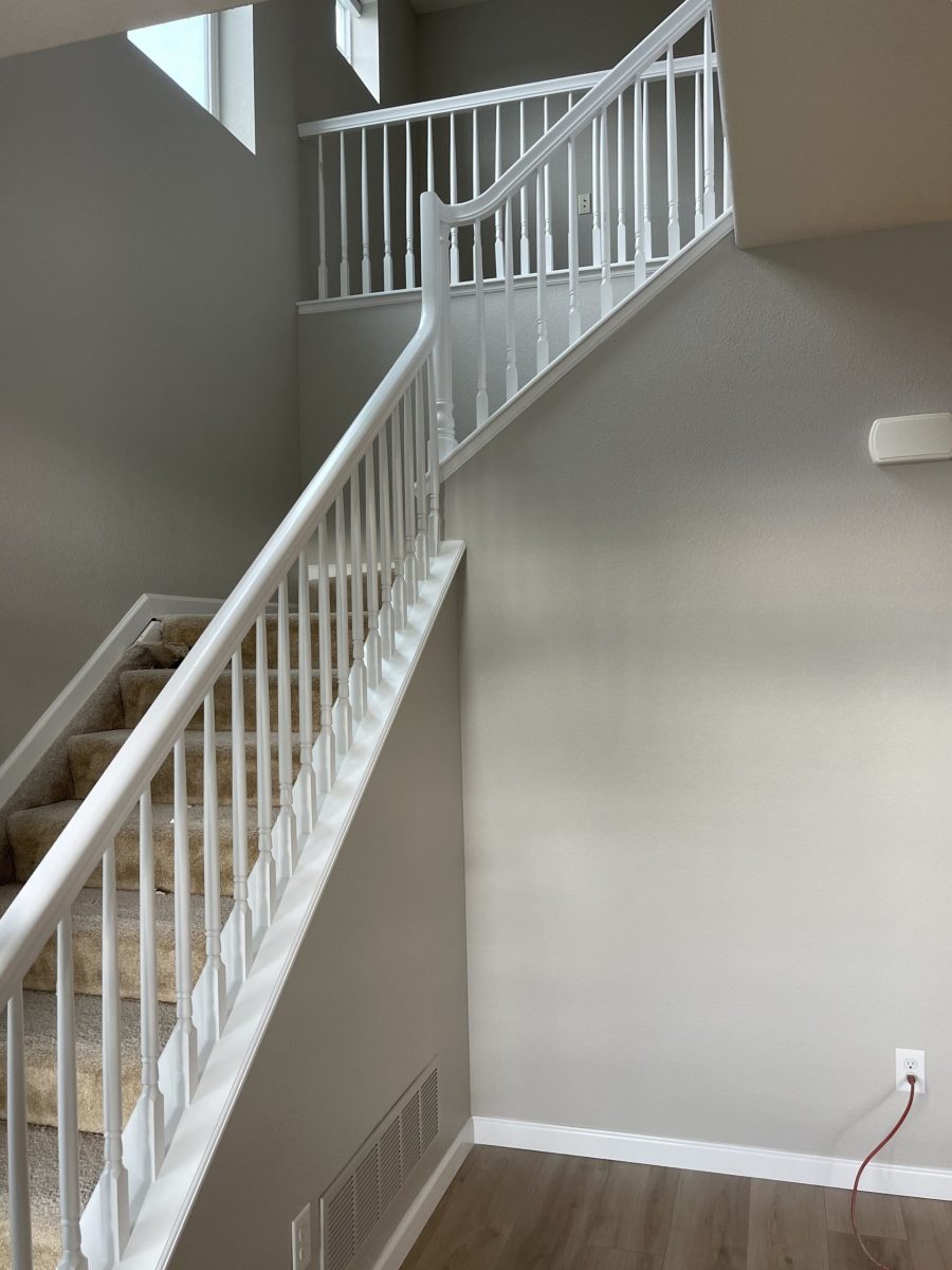 painted home interior staircase