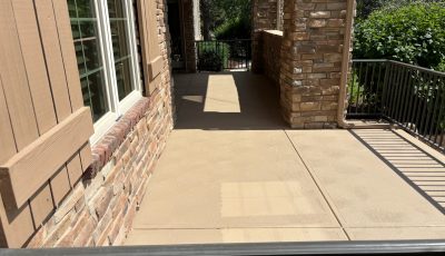 coated concrete patio