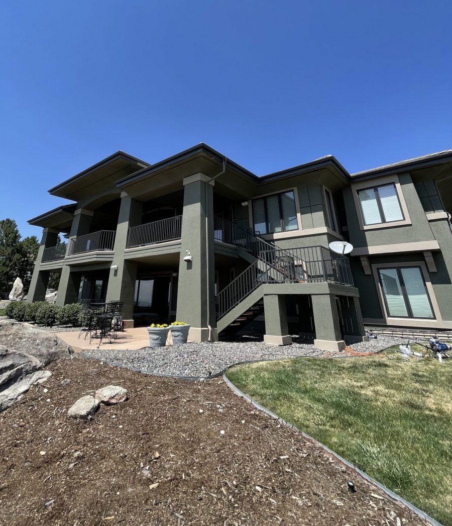 painted stucco home exterior