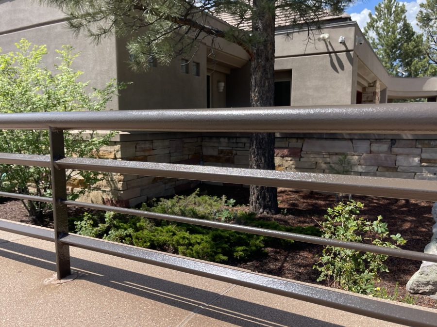 painted metal railing around home entrance Preview Image 1